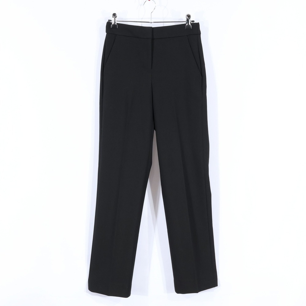 J.Crew Kate Straight Pants Women 10T Black High Rise Tall Professional $138 NWT